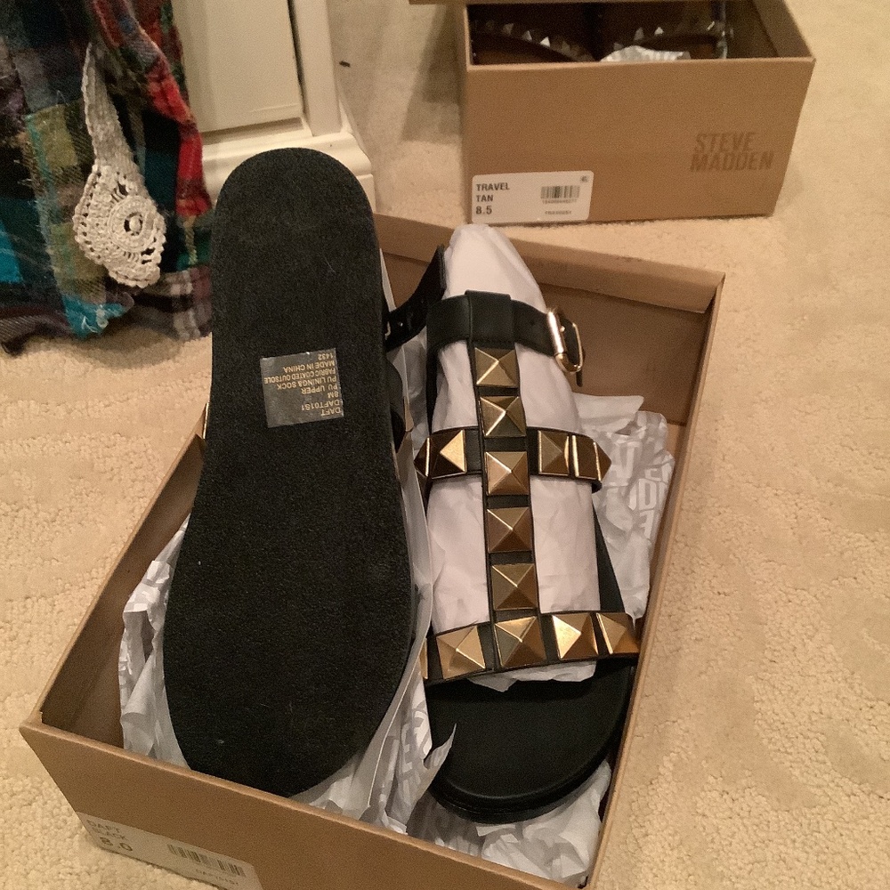STEVE MADDEN DAFT BLACK SIZE 8 Never Worn. - Picture 9 of 11